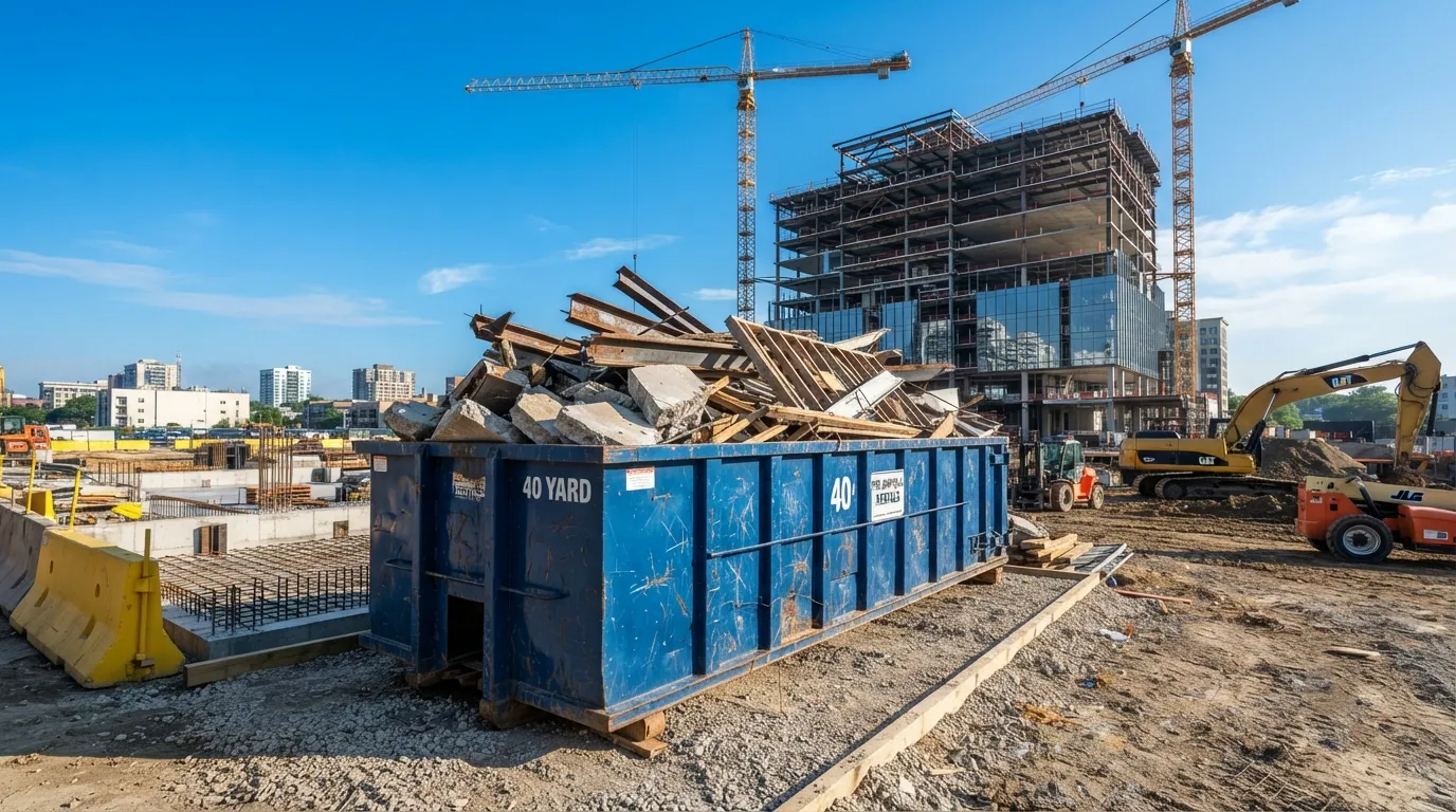 40 yard dumpster rental from our San Leandro fleet